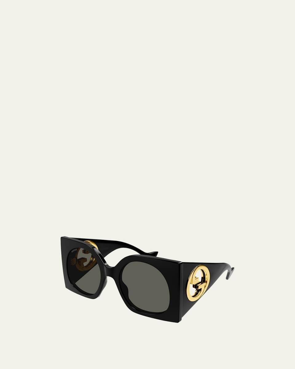 Cut-Out GG Acetate Butterfly Sunglasses